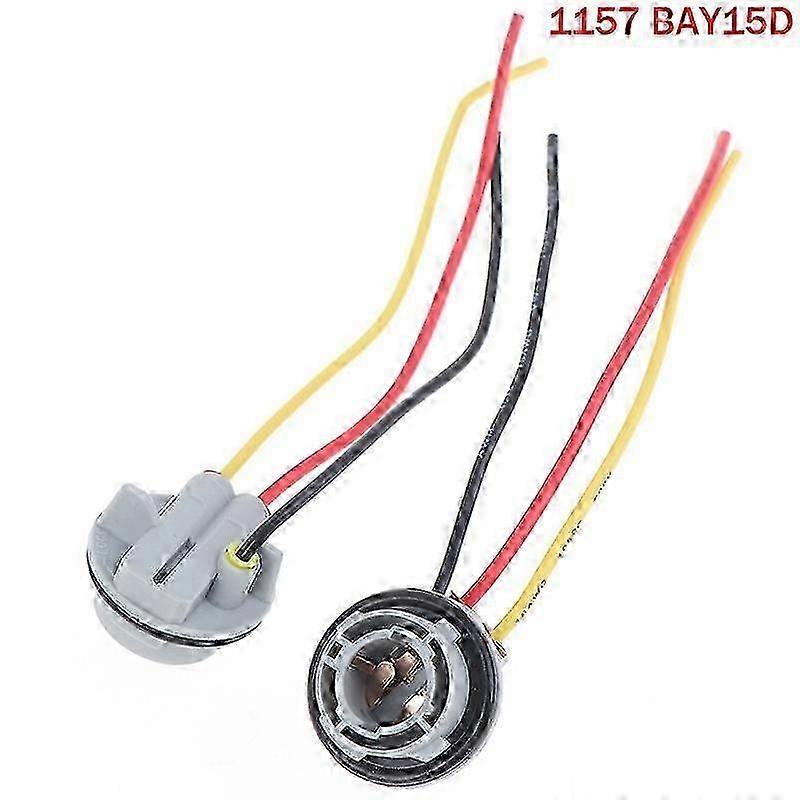 2pcs/lot Plastic 1157 Bulb Socket Bay15d Lamp Holder P21/5w Adapter Base Connector For Brake Light C