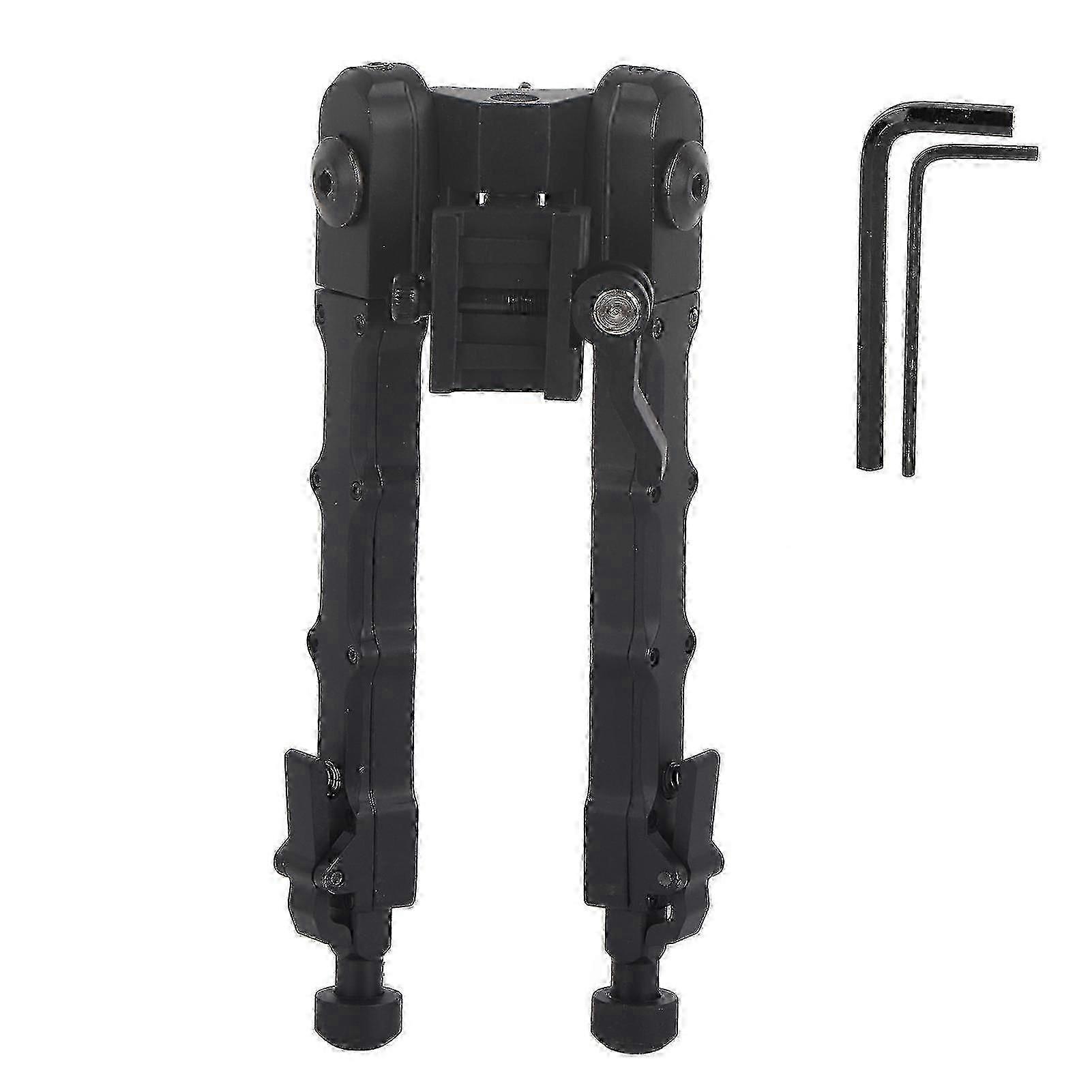 Black Aluminium Alloy Telescopic Shooter Bipod for Hunting and Shooting - Quick Release