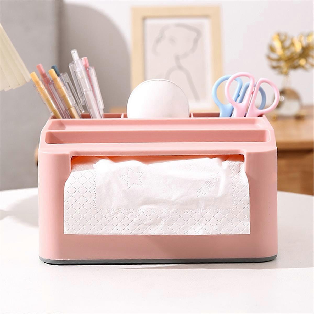 Tissue Storage Box,Study Table Organizer,Remote Holder Tissue Case,B