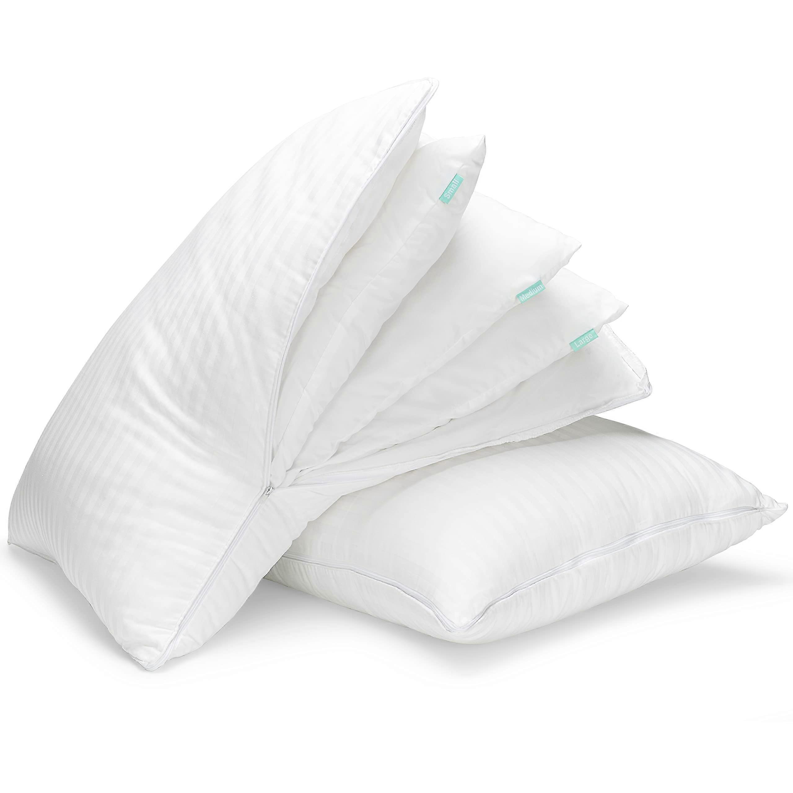 Adjustable Cooling Luxury Pillows for Back Sleepers, Standard Size, 2 Pack, Breathable Fabric, Soft Support
