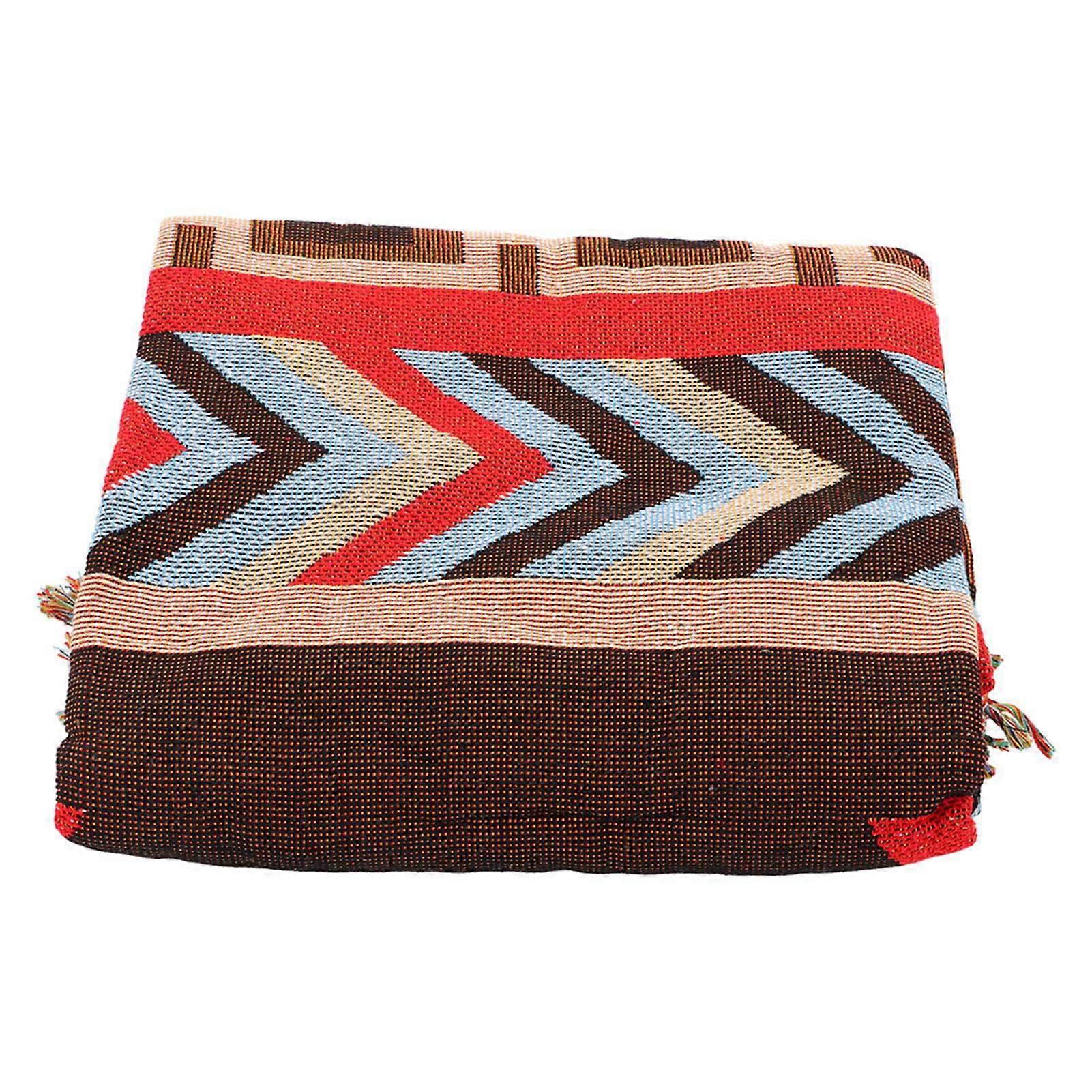 Blanket Multipurpose Tassel Soft Lightweight Folding Picnic Mat for Outdoor Camping Beach Spring Outing