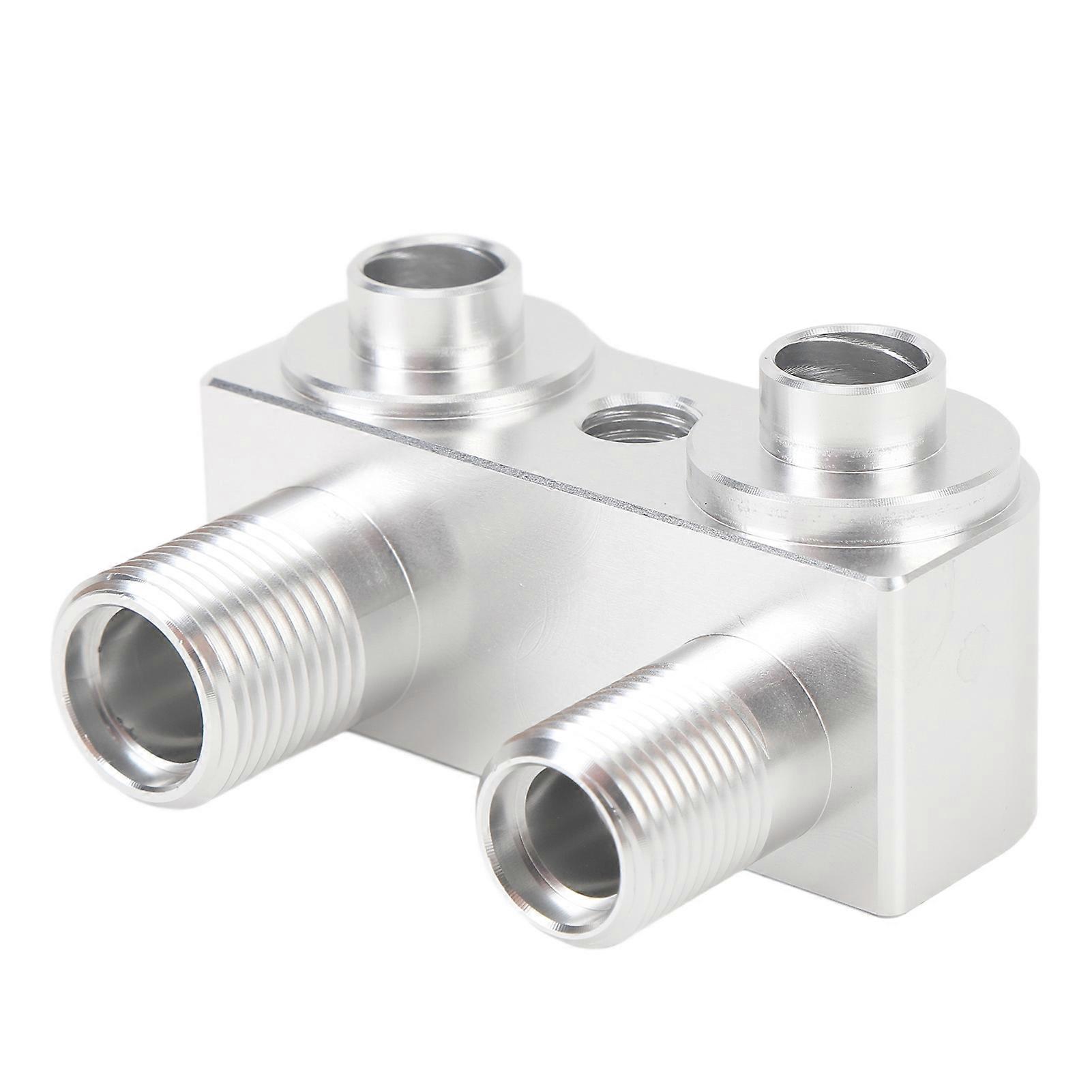 AC Compression Engine Adapter Fitting Aluminum Billet Automotive AC Fittings Replacement For LSX LS1 AC Lines Compression Engine Adapter 