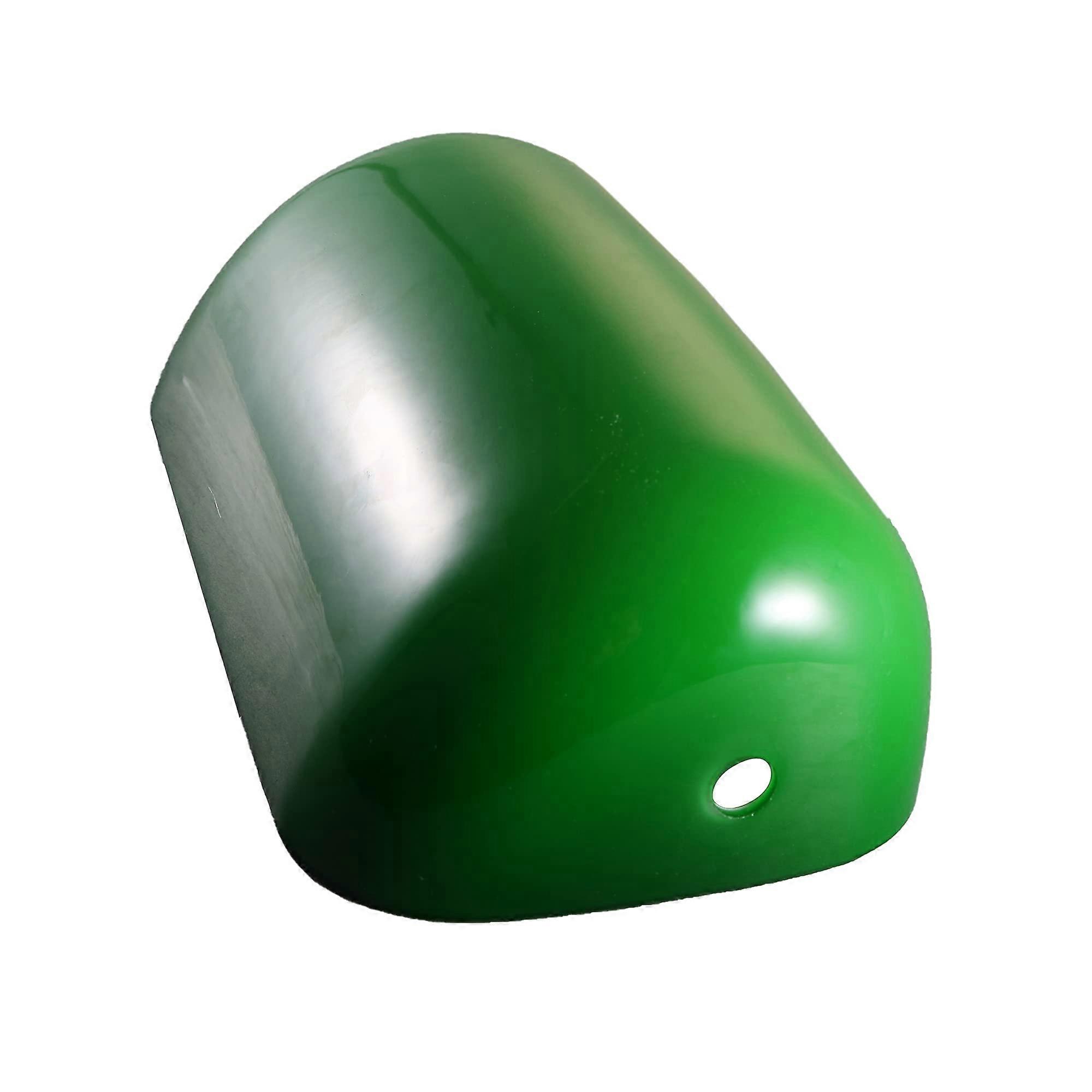 GoLuck Glass Bankers Lamp Shade Standard Replacement Lampshade Green 10 Inch Size Compatible with Desk and Table Lamps