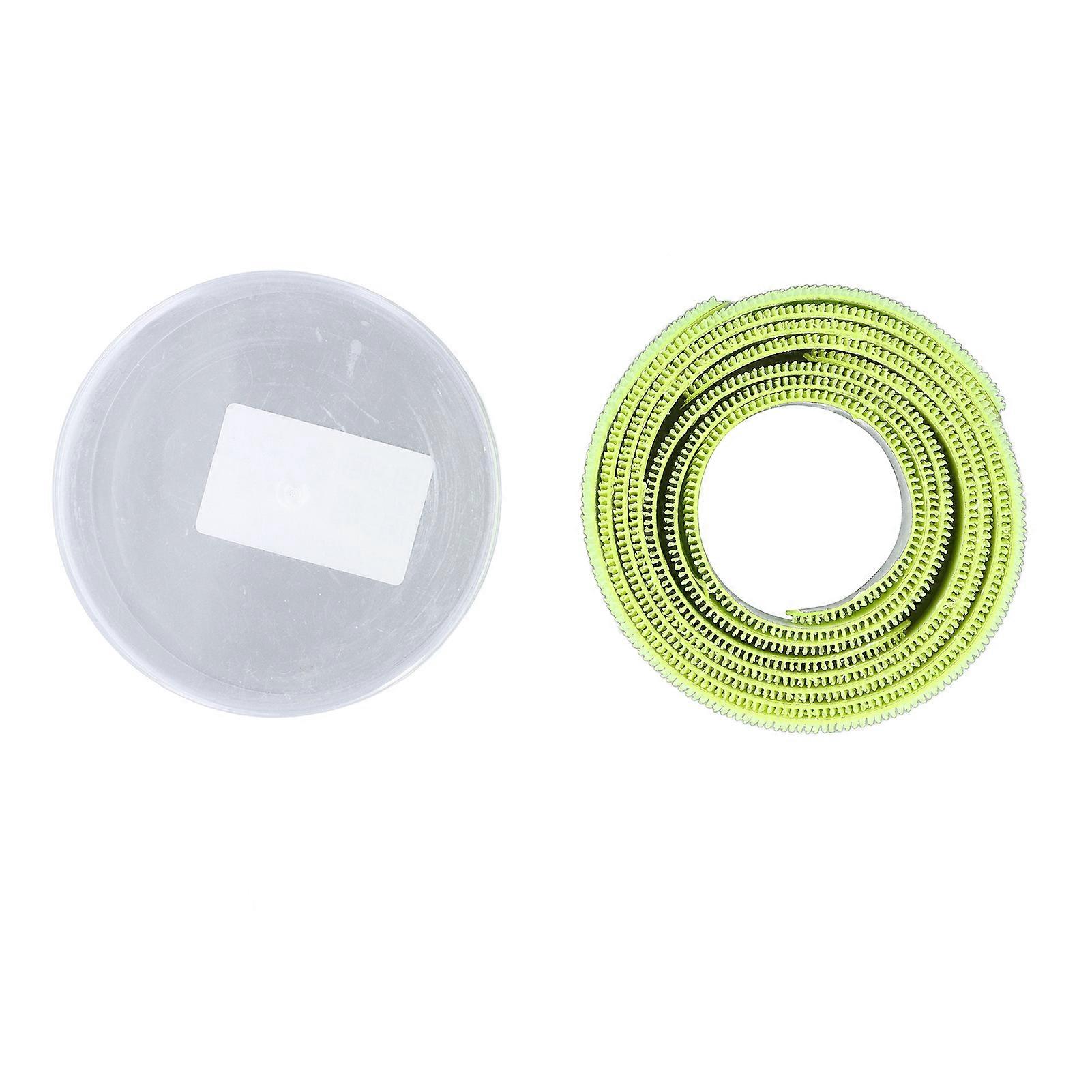3PCS 37mm Tennis Racket Head Tape Nylon Hook and Loop Protective Frame Guard Tape for Ball Picking Fluorescent Green