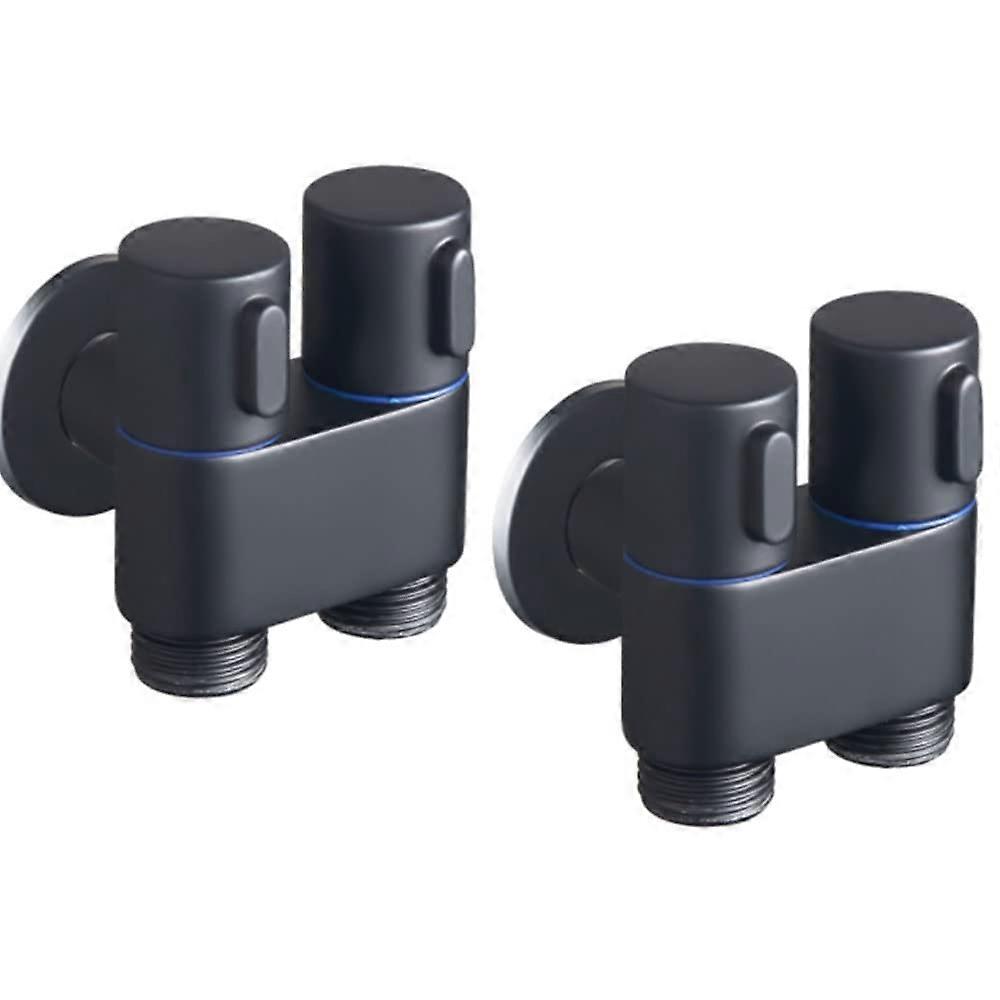 G1/2 (20MM) Mini Multi-Function Faucet Angle Valve, Brass 3-Way Water Divider for Water Heaters, Washing Machines, Sinks