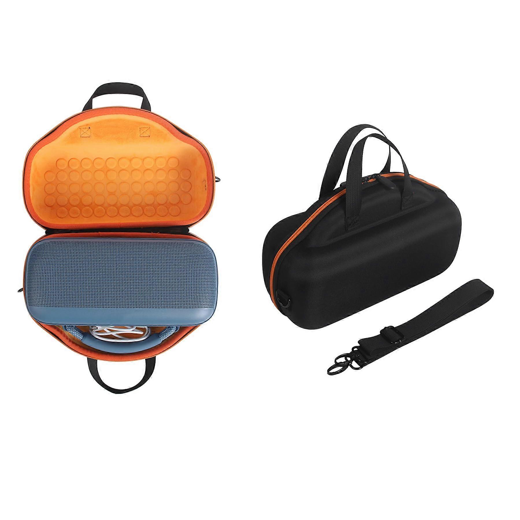 SoundLink Max Speaker Case,Hard Shell Travel Carrying Case for Bose SoundLink Max Speaker Case Bag (Inner Orange)
