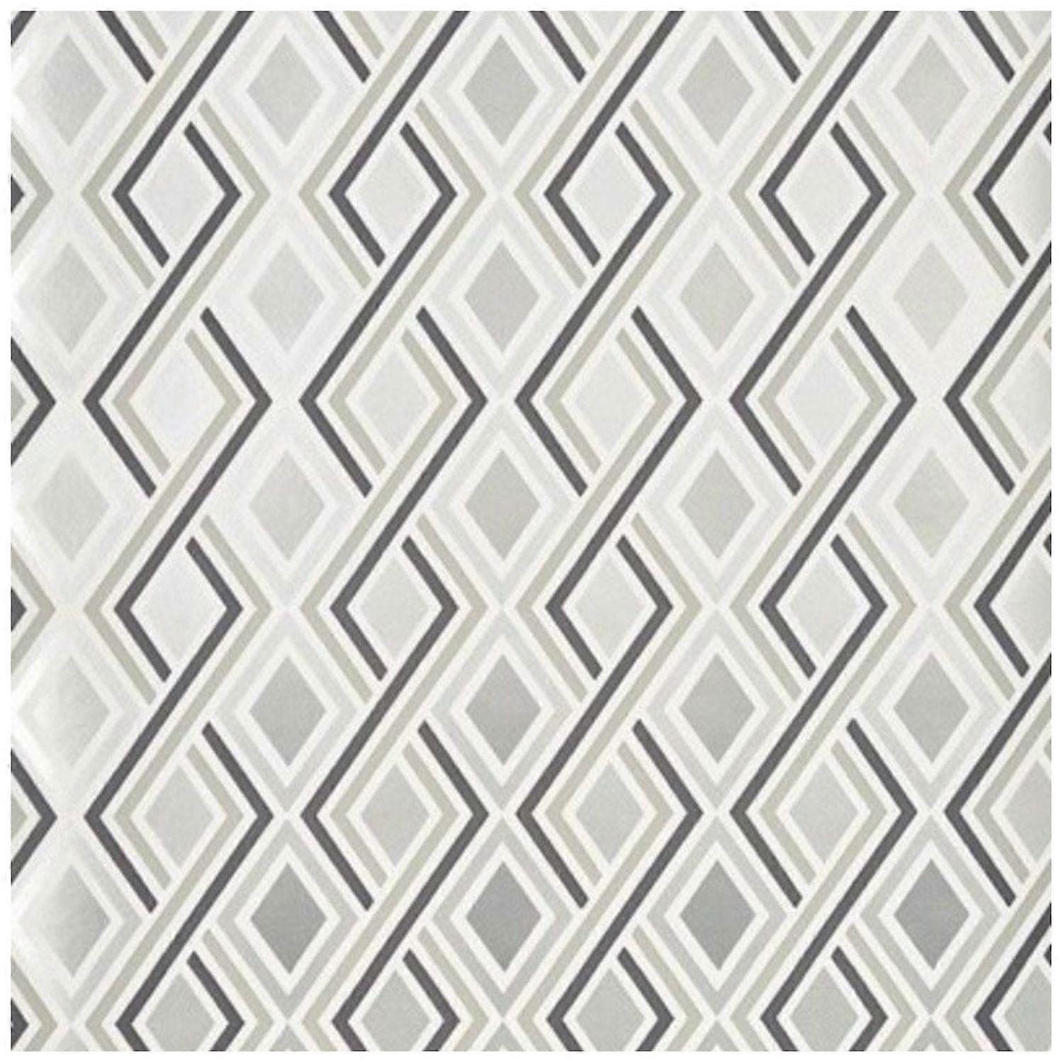 Prestigious Textiles Halcyon Gunmetal Geometric Grey Wallpaper