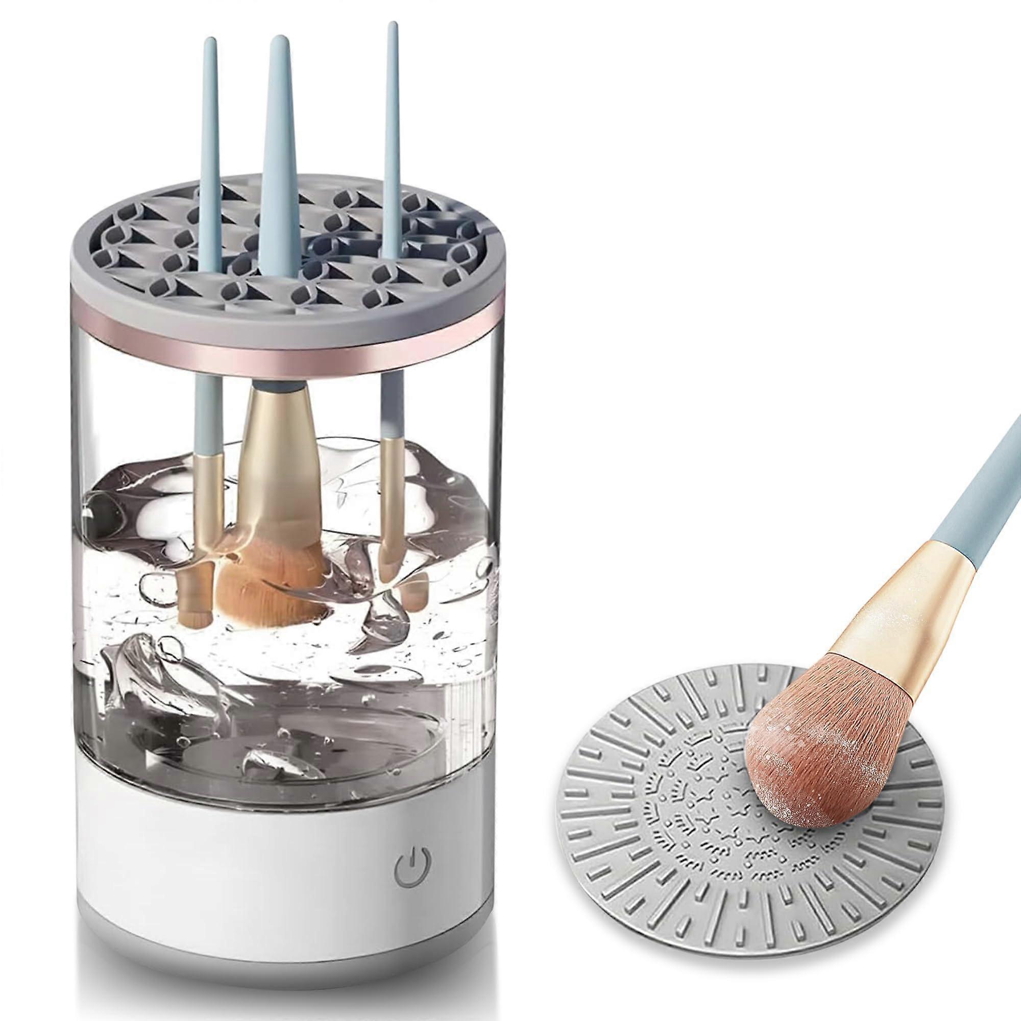Electric Makeup Brush Cleaner Machine USB Automatic Spinner for Multiple Brush Sizes