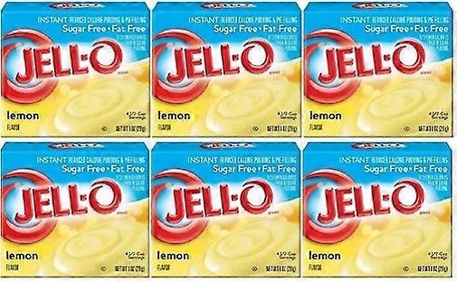 Jello Χωρίς Ζάχαρη Λεμόνι Στιγμιαία Πουτίγκα &; Γέμιση Πίτας Mix 6 Pack