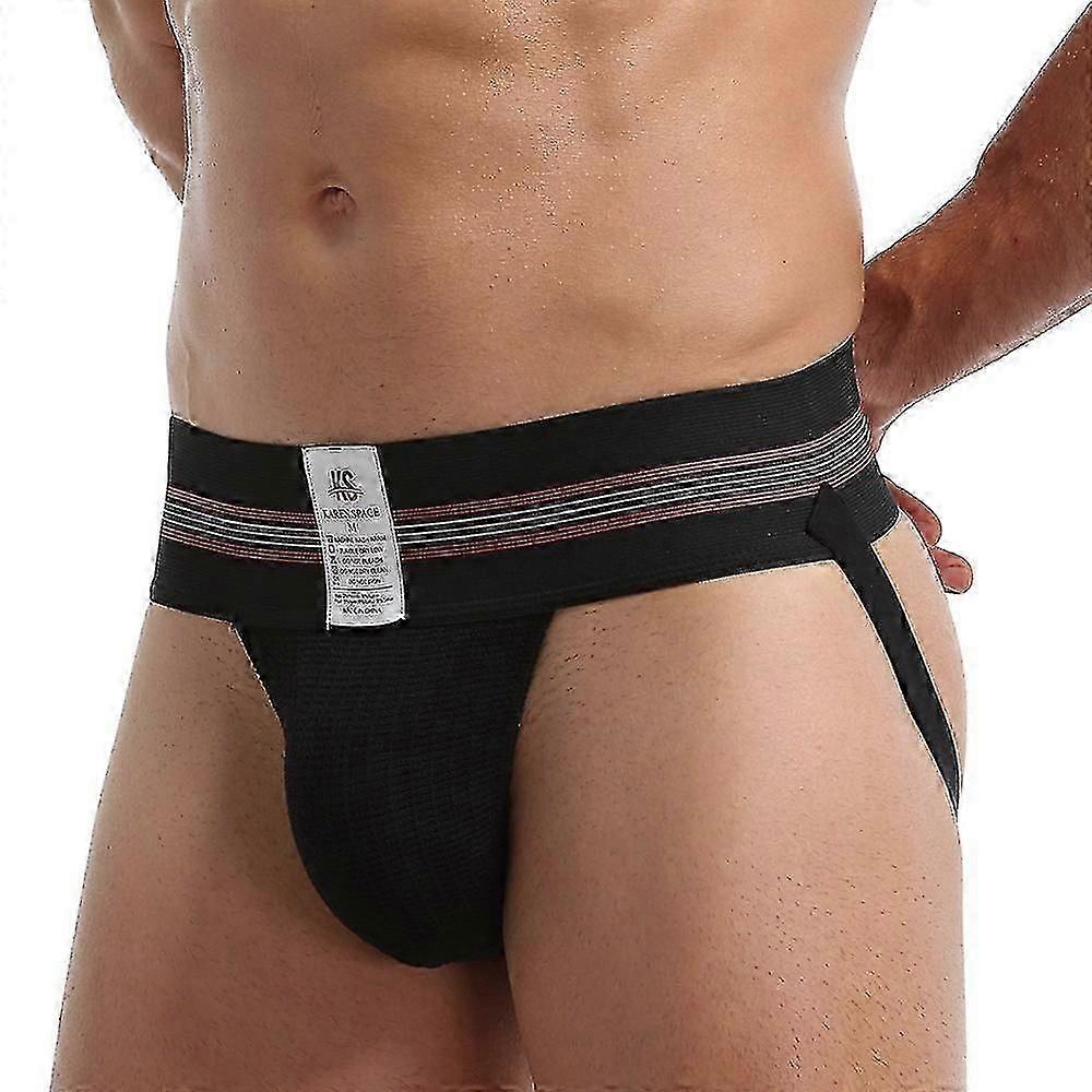 תומך רצועת ג'וק אתלטי לגברים לספורט - תחתונים הומואים עם עיצוב חוטיני רך לתמיכה נוחה