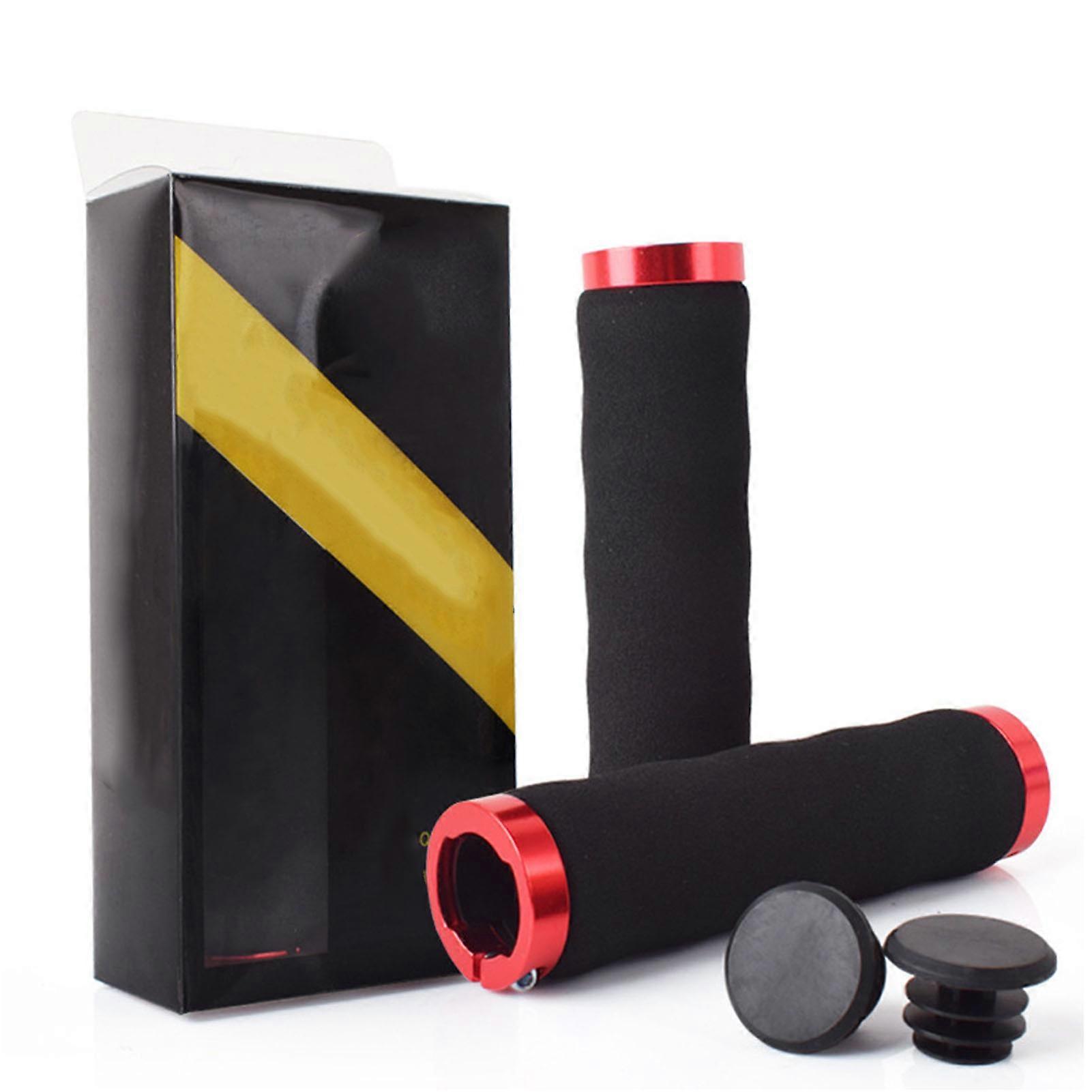 Bike Handlebar Colorful Double Lock Ultra Light Anti Slip Shock Absorption Soft Bike Handlebar Grip