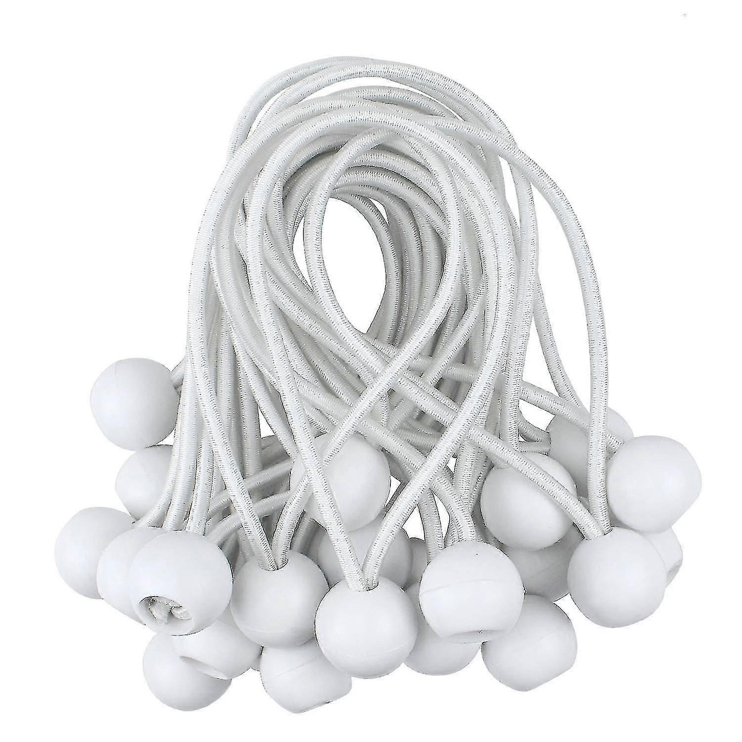 Utendørsteltstropper, elastiske ballgummibånd, presenningsfeste A (50 stk.)