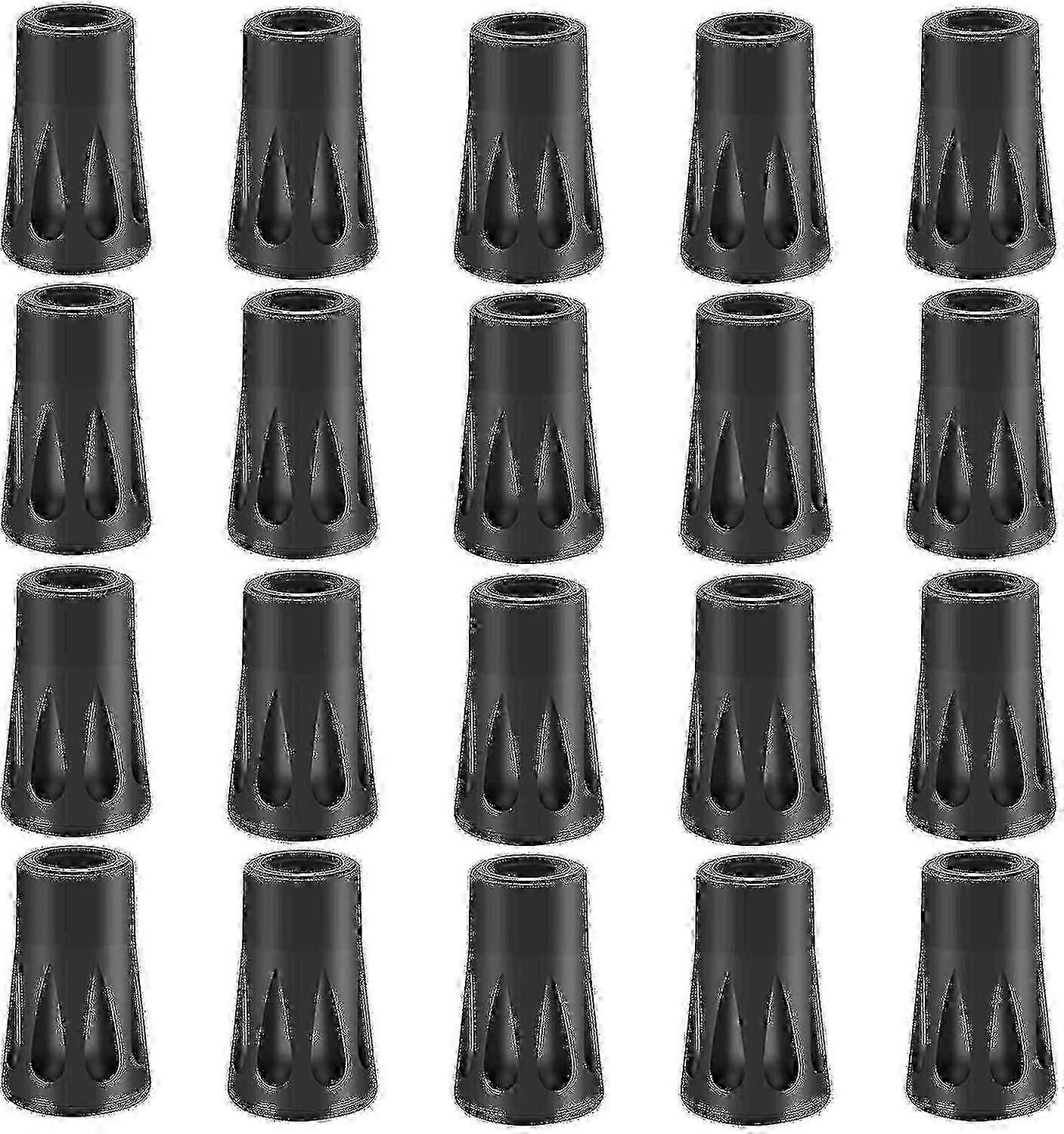 Hiking Poles Rubber Buffer Set - 20 X Rubber Buffer Nordic Walking Pads