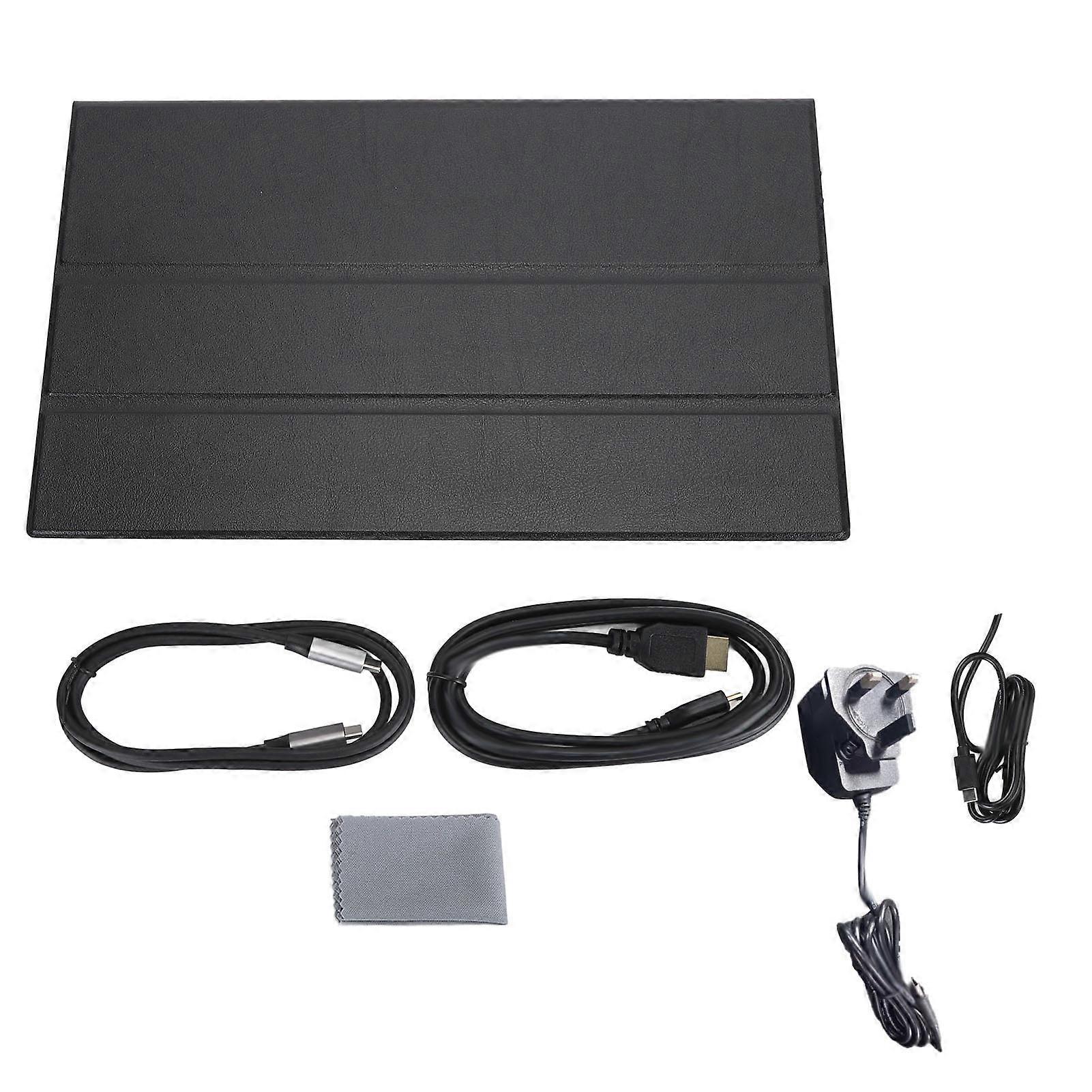Portable Display 15.6 Inch FHD 1080P Plug and Play Lightweight External Second Screen with Protective Cover