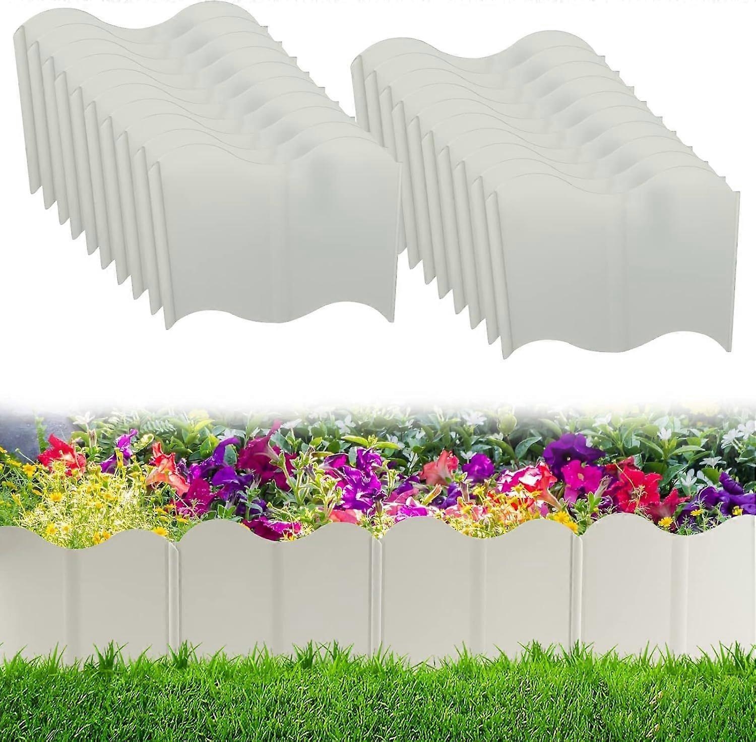 Interlocking Plastic Garden Edging (Pack of 40)