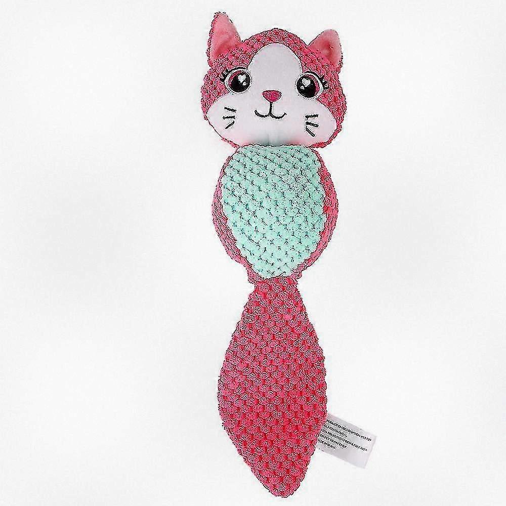 Innovative Squeaky Plush Toy for Pets - Durable Chew Tool for Puppies, Promotes Dental Health and Enjoyment