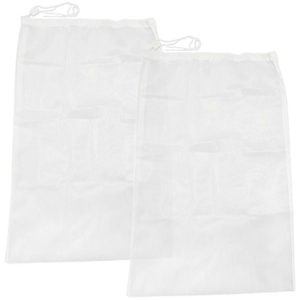 2Pcs Pool Vacuum Leaf Bag Swimming Pool Cleaning Leaf Net with Pull Lock Cord
