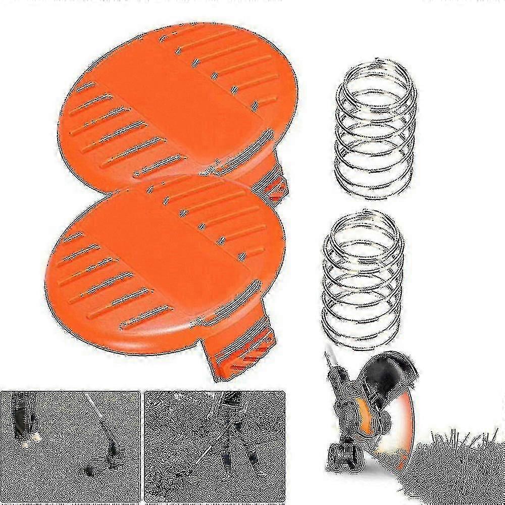 2er-Pack Spulenabdeckkappen für Black Decker GH400 GLC120 ST5530 Fadentrimmer