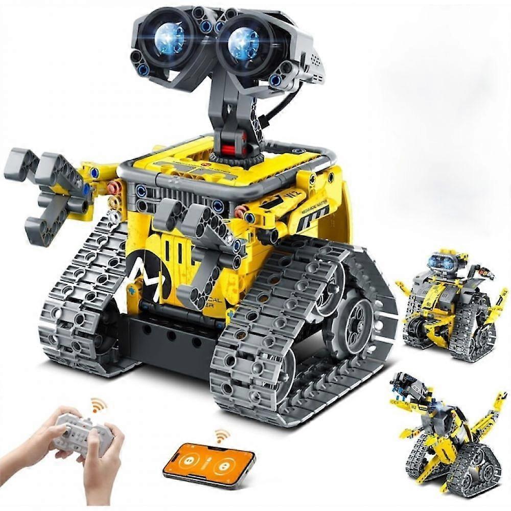 3-in-1 afstandsbediening en app-gestuurde robotbouwstenenset, educatieve projectcoderingsset Creatief verjaardagscadeau voor kinderen van 6 jaar 7 8 9 10 11 1