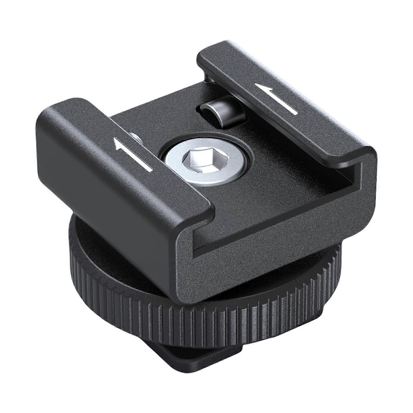 Cold Shoe Microphone Mount Adapter Universal For Video Recording And Live Streaming With Aluminum Alloy Construction