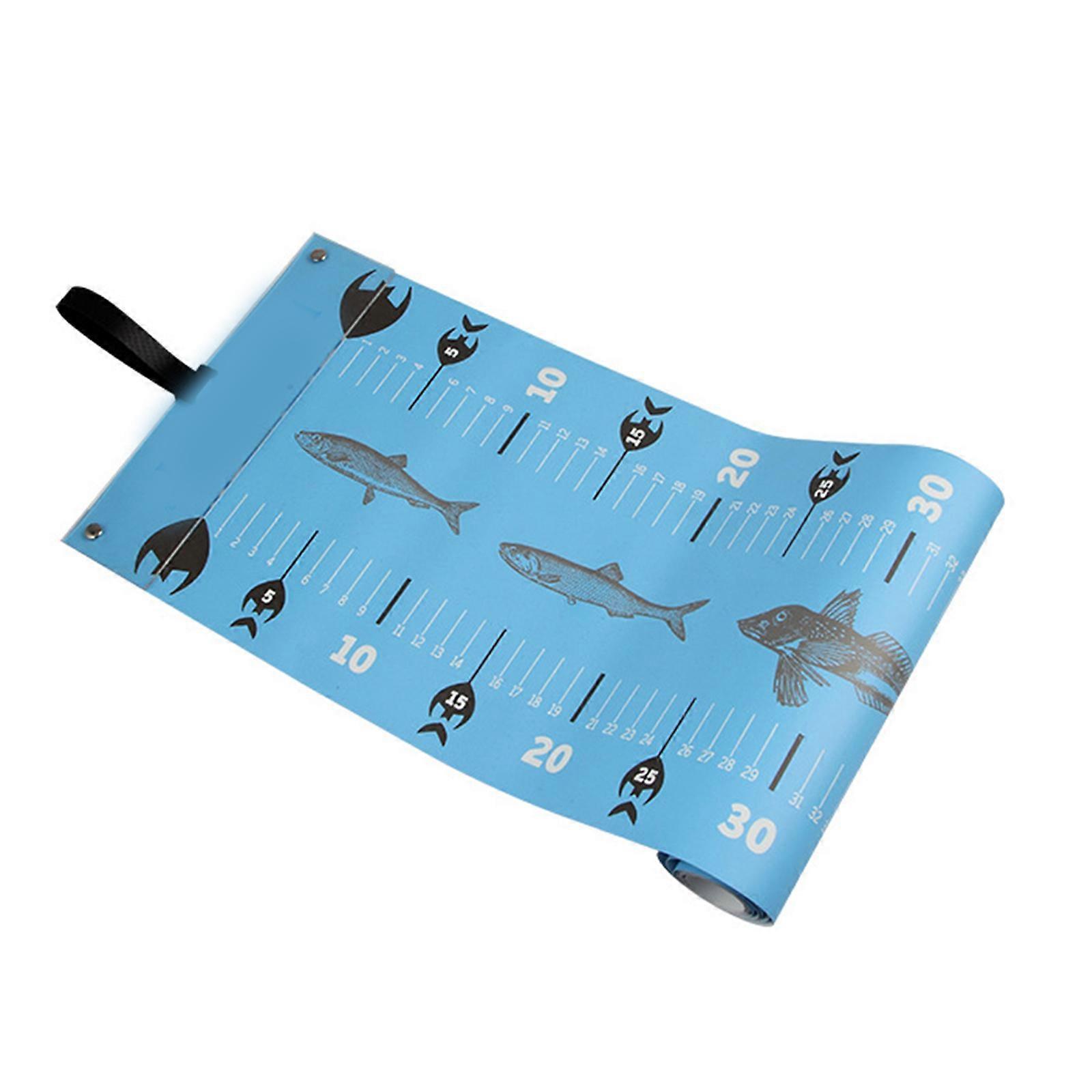 Waterproofs Foldable Fish Ruler PVC Fish Measurement Tool Replacement Fish Measuring Ruler Measurement Tackle Tool