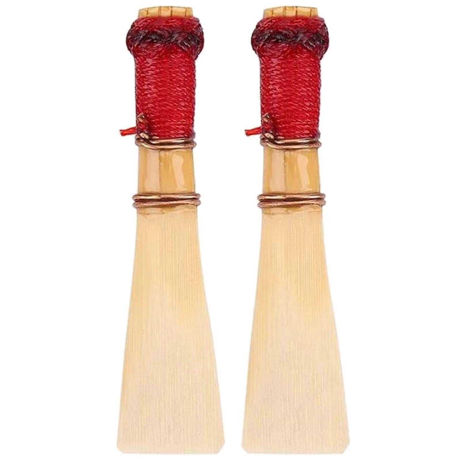 2Pcs Bassoon Reeds, Medium Soft Bassoon Reed, with Bassoon Reed Protective for Case Reeds Storage Holder Box Container B