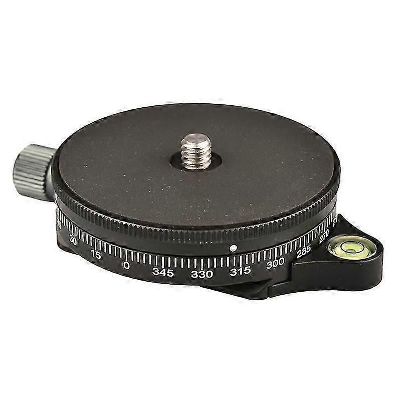 Camera Panoramic Panning Base with Arca-swiss Type Plate Panorama Ball Tripod Head with Bubble Level for Monopod DSLR (PrettyJ)