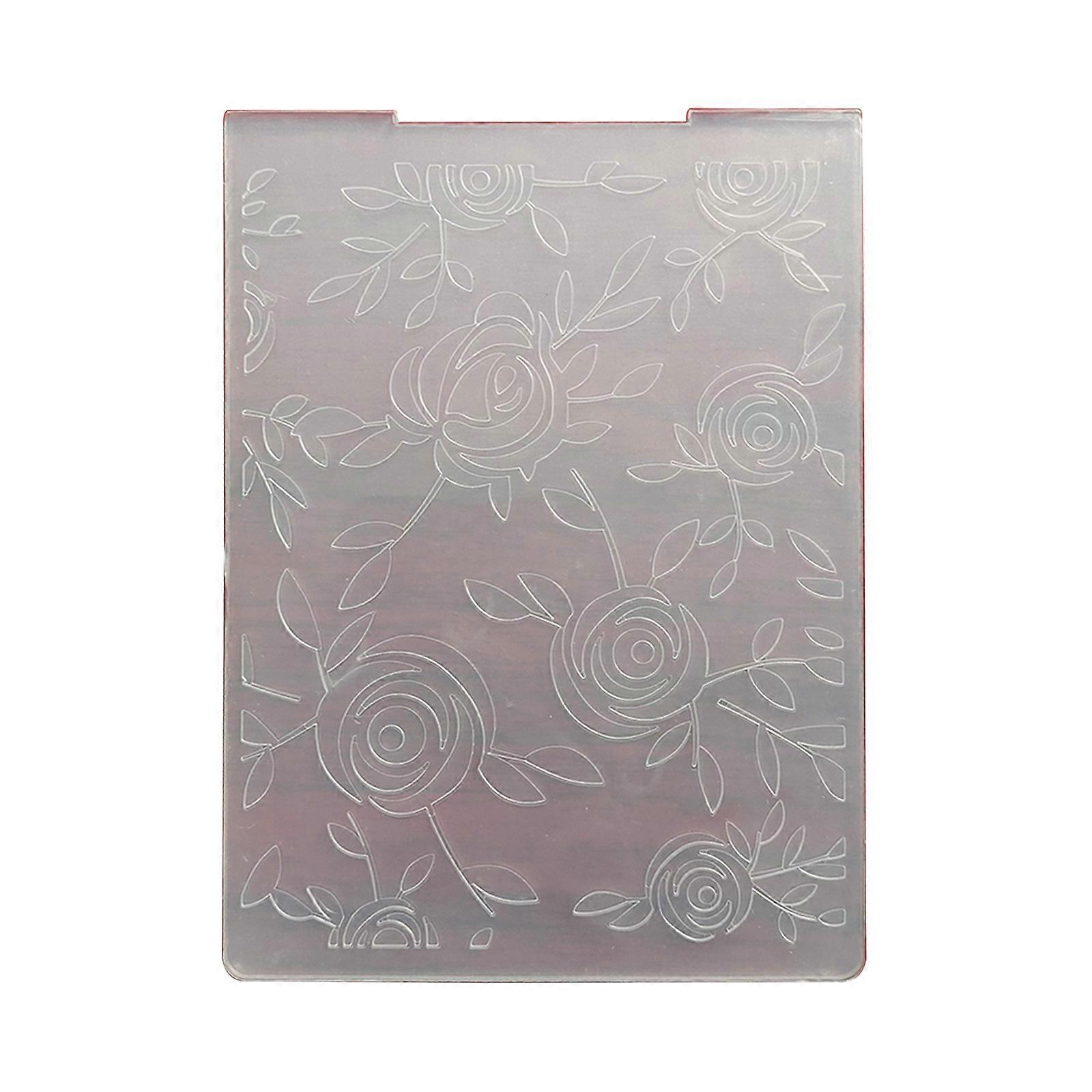 Plastic Embossing Folders for Card Making DIY Scrapbooking, Many Flowers Frame Template for Paper Craft Photo Album