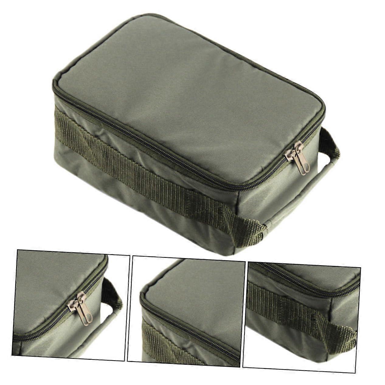 Multifunctional Bait Bag for Reels and Fishing Equipment, Army Green Fishing Case with Wheels, Durable Storage Solution