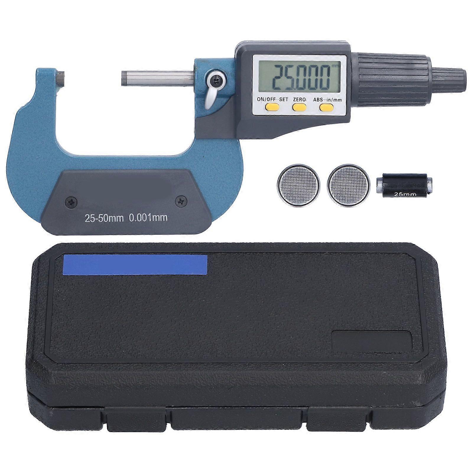 High quality  25-50MM Digital Micrometer 0.001mm Screw Micrometer Scale (with