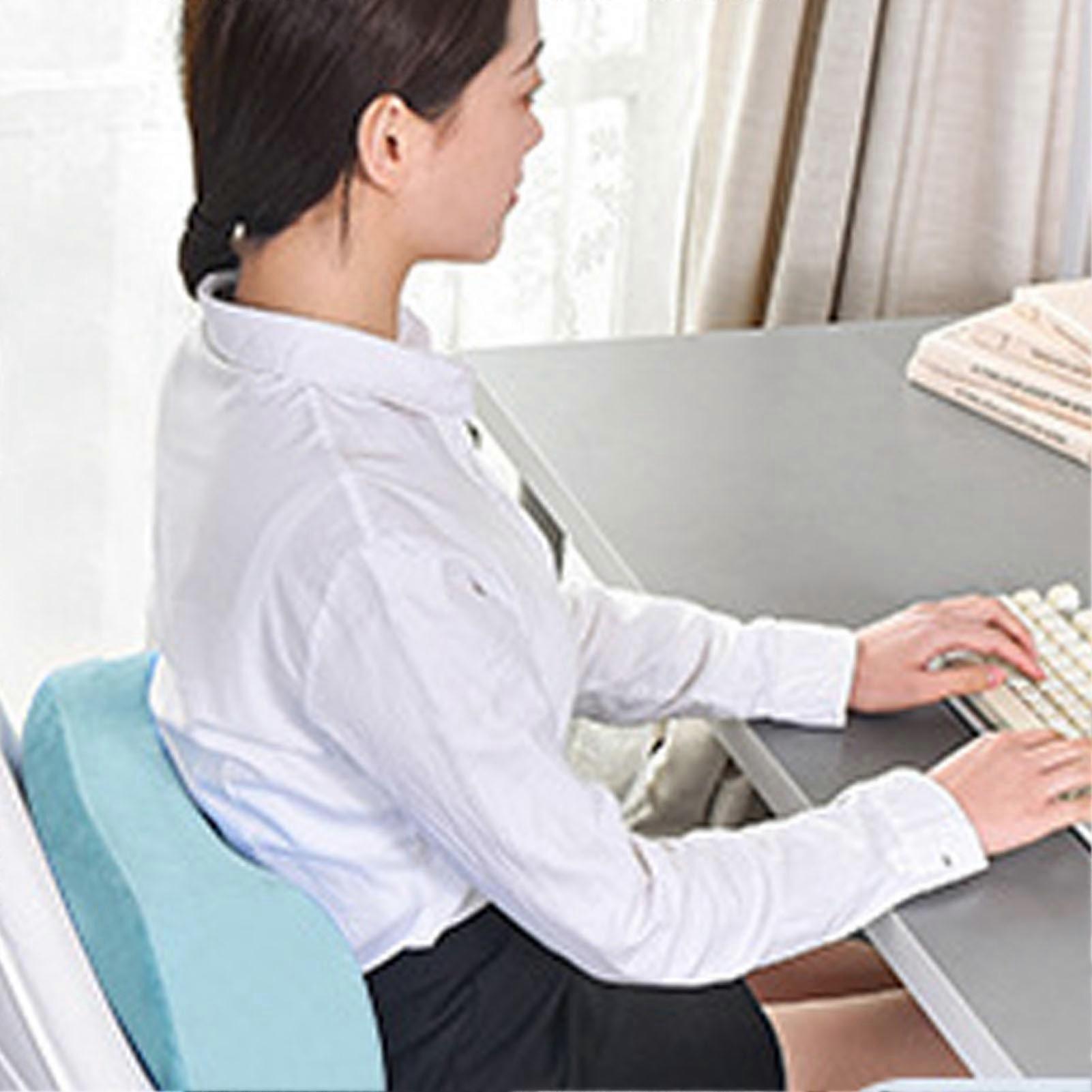 Memory Foam Pillow Portable Soft No Static Sleeping Pillow for Elderly Students Office Workers 