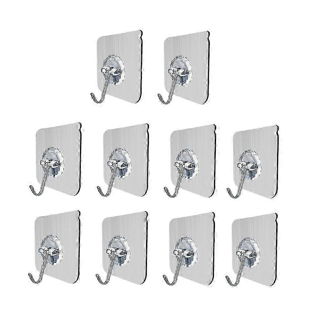10 Pcs Heavy Duty Clothes Rack Sticky Hanger Hooks Utility Hooks Ceiling Hooks Heavy Duty Hangers Cl