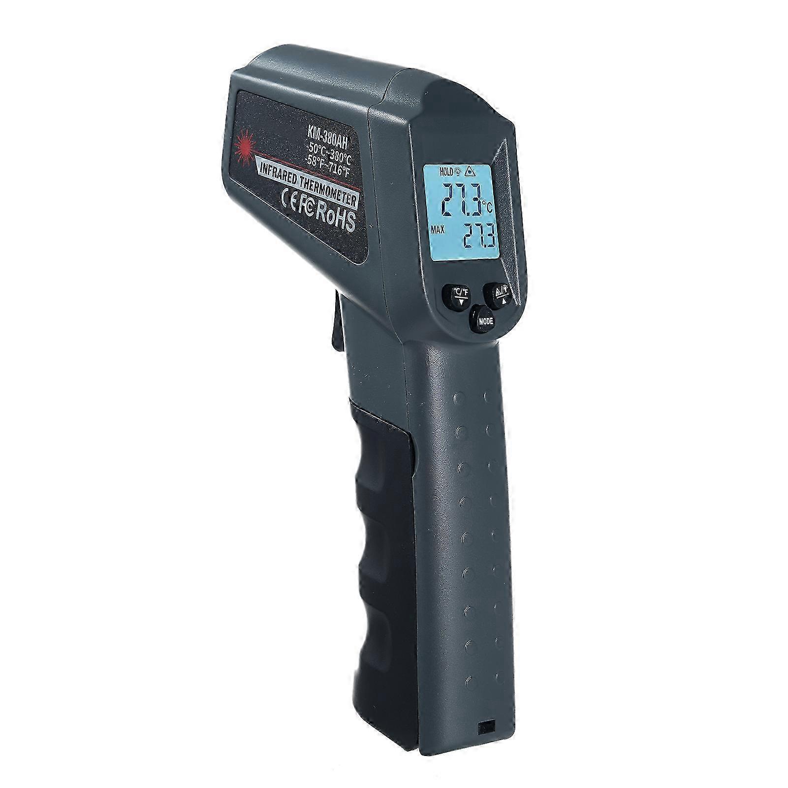 2025 KM-380AH -50℃~380℃ /-58℉~716℉ Non-Contact Infrared Thermometer IR Thermometer Handheld DigitalTemperature Tester High Precision Industrial Thermo