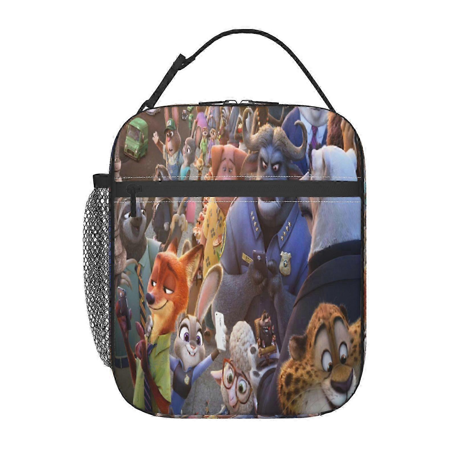 Waterproof and Insulated Lunch Box Suitable for Kids, Portable Meal Tote with Removable Shoulder Strap Made from Durable Oxford Fabric