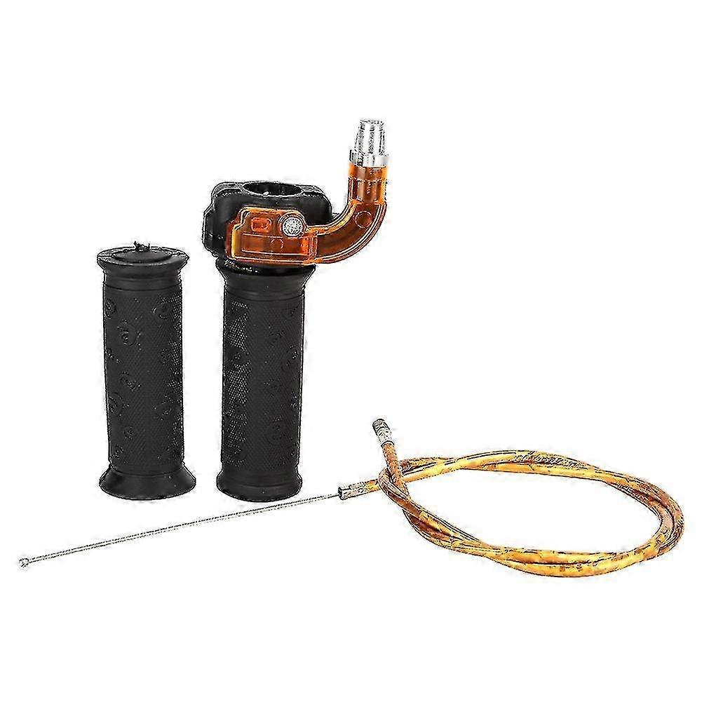0.9in Adjustable Twist Throttle 3 Stage Grip Cable Set Suitable for 47cc 49cc Mini Moto Bike Dirt