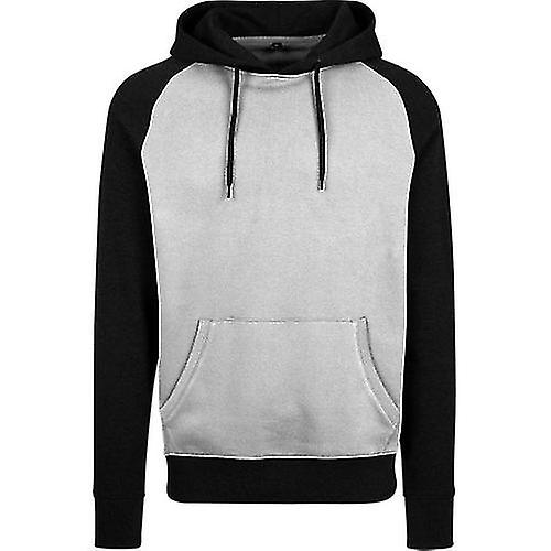Build Your Brand Mens Raglan Hoodie