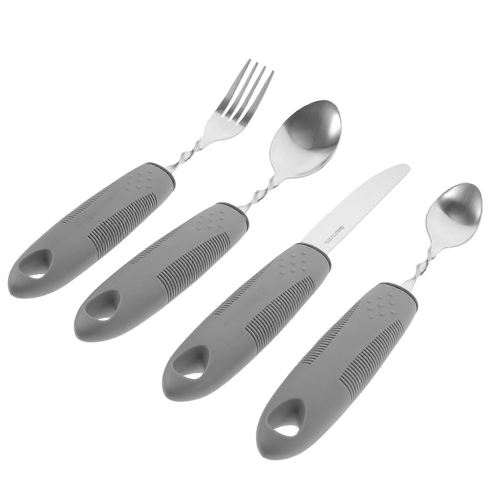Compact Adaptive Tableware for Elderly, Anti-shaking Design, Lightweight and Safe
