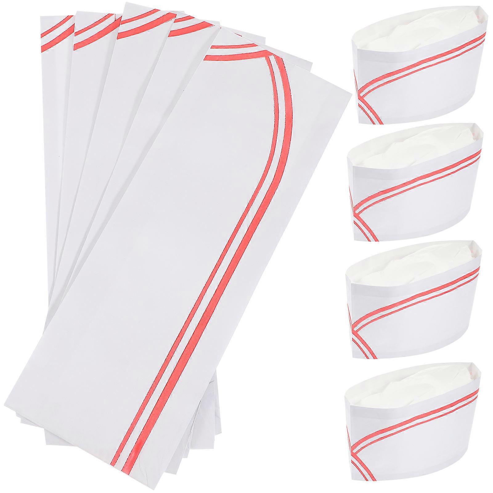 40pcs Disposable Chef Hats, Lightweight Paper Kitchen Headgear for Cooks & Bakers, Soft Skin Friendly Material, Fits Adults, Ideal for Catering &