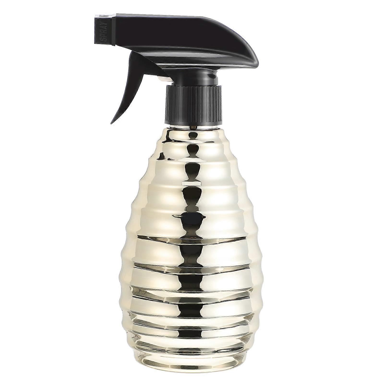 Empty Spray Bottle Household Plastic Hand Spray Fine Mist For Home Users Golden 1Pc