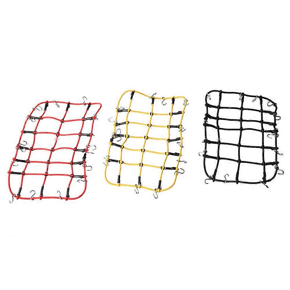 Rear Cargo Net Elastic Luggage Net Plastic Storage Net With Hooks For 1:10 Crawler Car Model Decoration 1Set