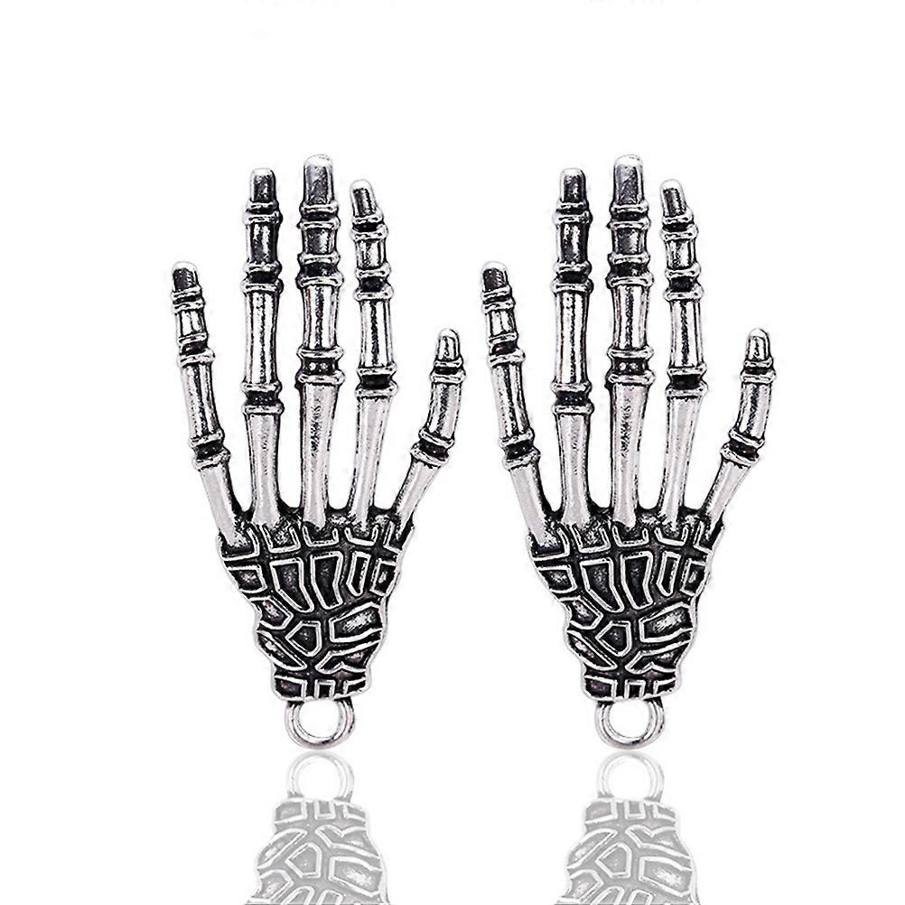 Vintage Charms For Crafts Diy Makers Bracelet Making Charms Skeleton Hand Shape Retro Style 4.2x2cm Jewelry Designers 20Pack
