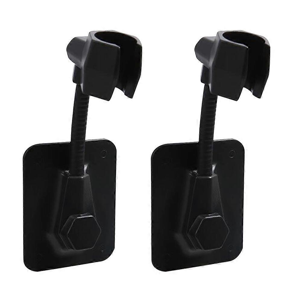 Adjustable Shower Head Holder Bracket with Strong Adhesive Support for Home Use – Easy Installation, Black