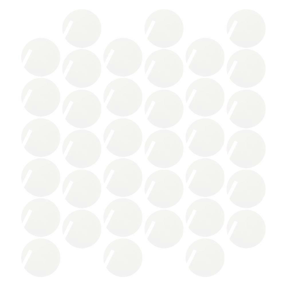 Glass Marker Acrylic Drink Tag Circles Parties Glass Decoration Clear 60Pcs