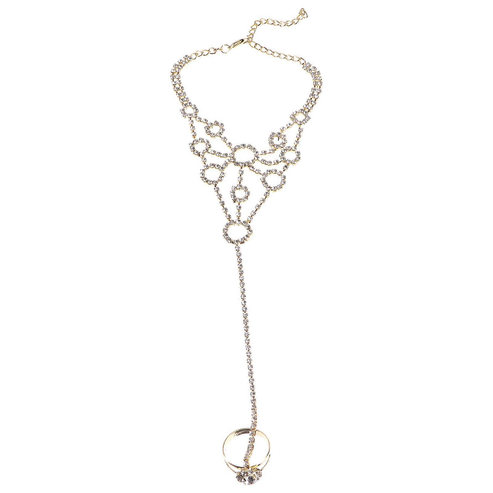 Anklet All Match Barefoot Anklet Lady Foot Chain Golden Round Comfortable to Touch 1Pc