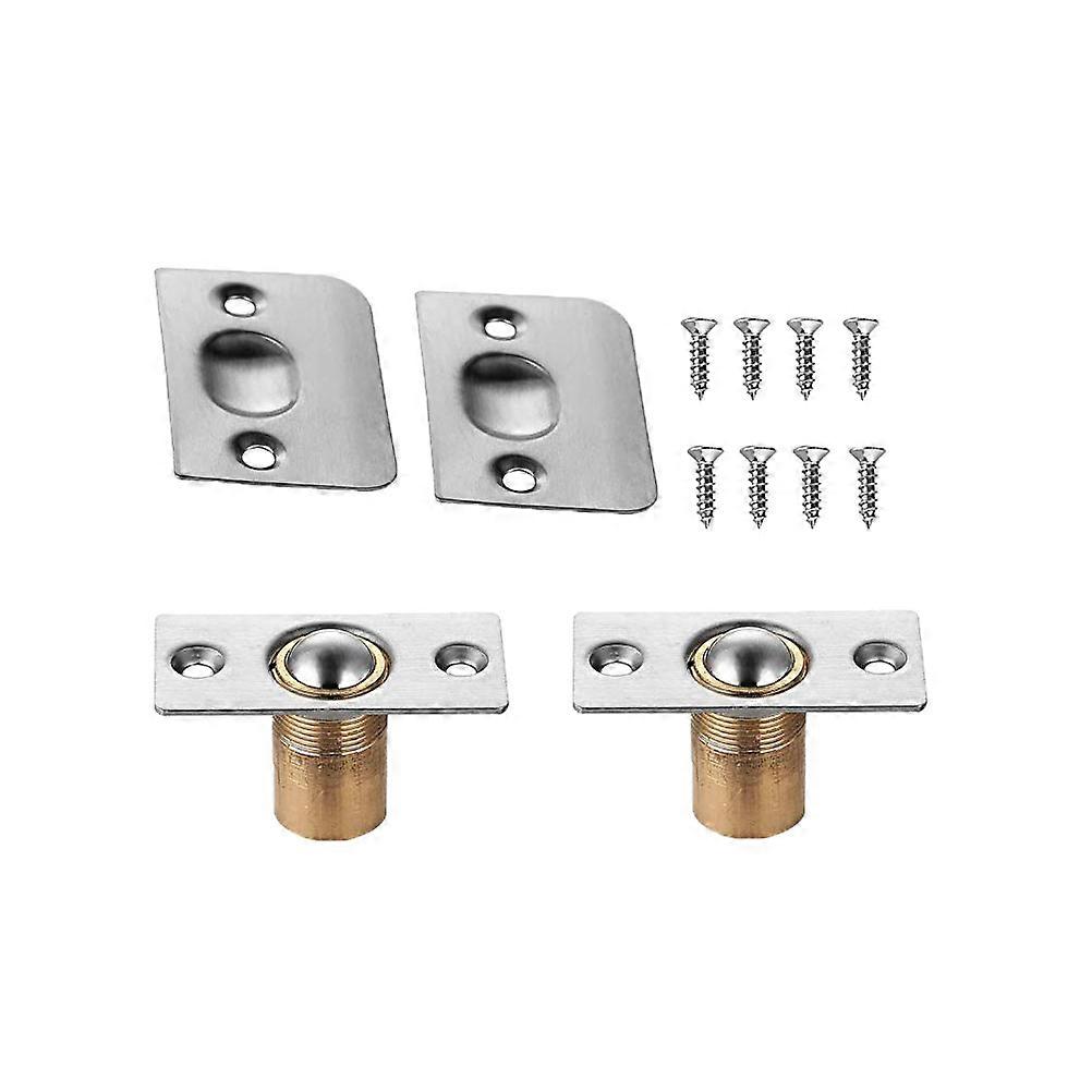 rustfrit stål dør fang skab kugle lås dør rustsikker universal udskiftning 10 mm justerbar 2 sæt