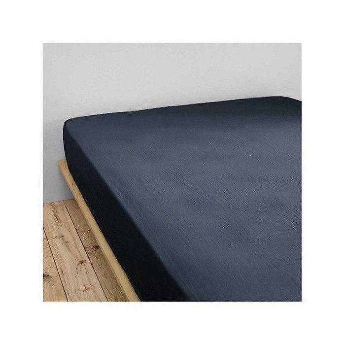 Leffet papillon Drap-housse Gaïa toutes tailles Gaze de coton - Gaia Midnight - 90 x 200 cm avec une