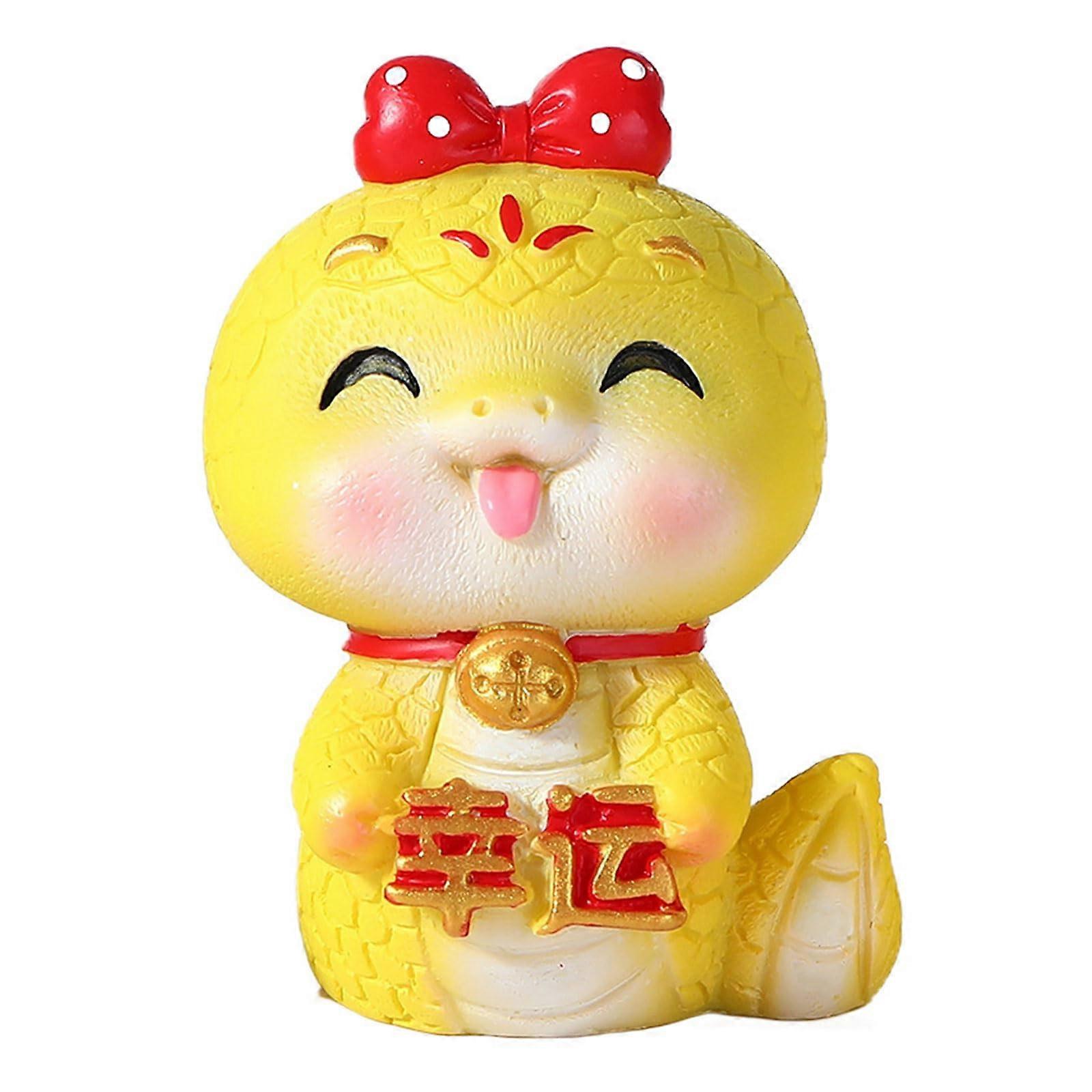 Handmade Snake Statue Vase Snake Figurine for Wealth and Prosperity, Home and Office Decoration, Cultural Gift, Feng Shui Figurine