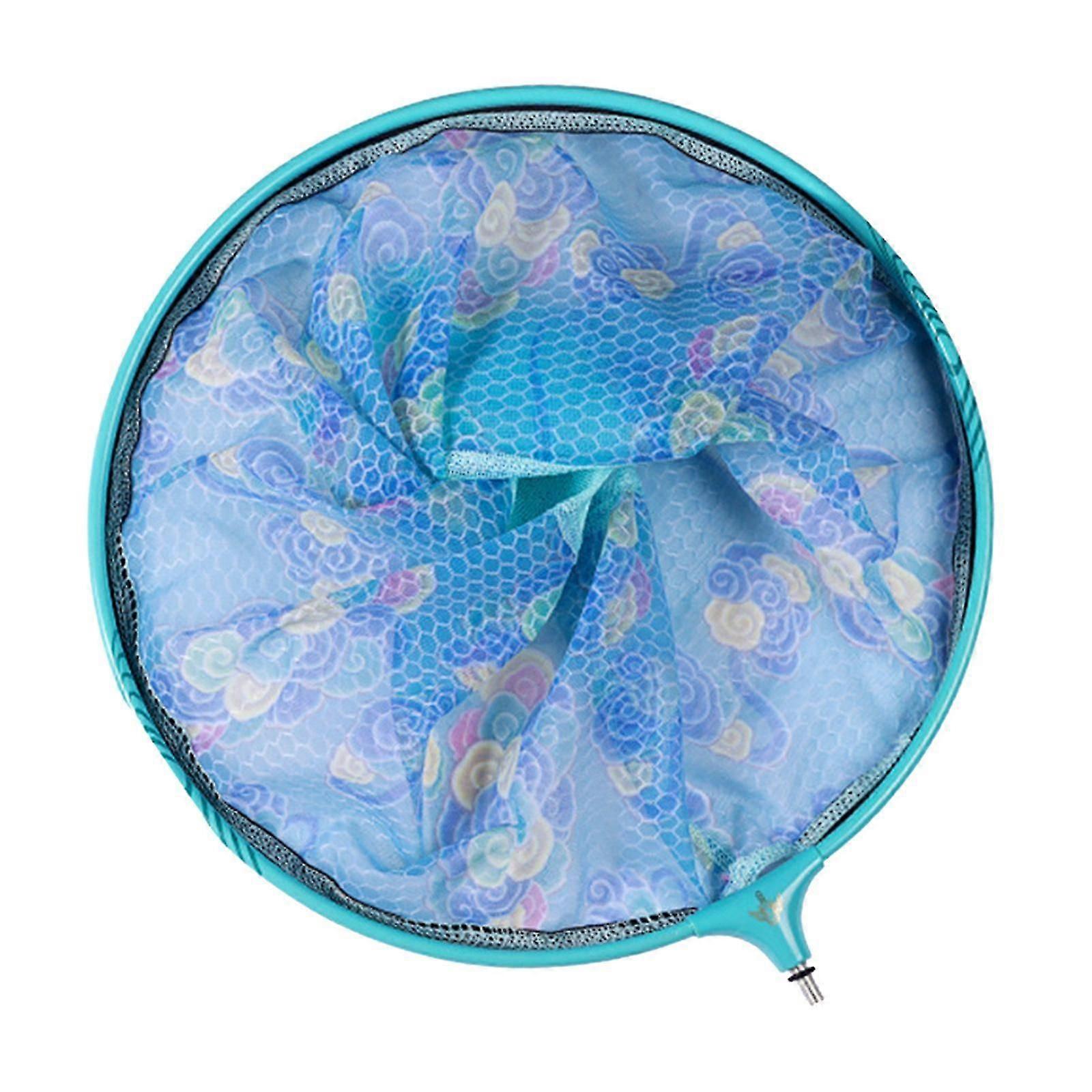 Collapsible Agility Landing Net Shake Dry Coarse Match Fishing Net Carp Fish Blue Dia 45CM