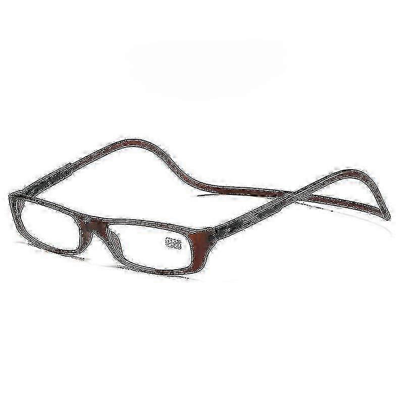 Folding Magnetic Reading Glasses Snap Click Front Neck Hanging Spectacles