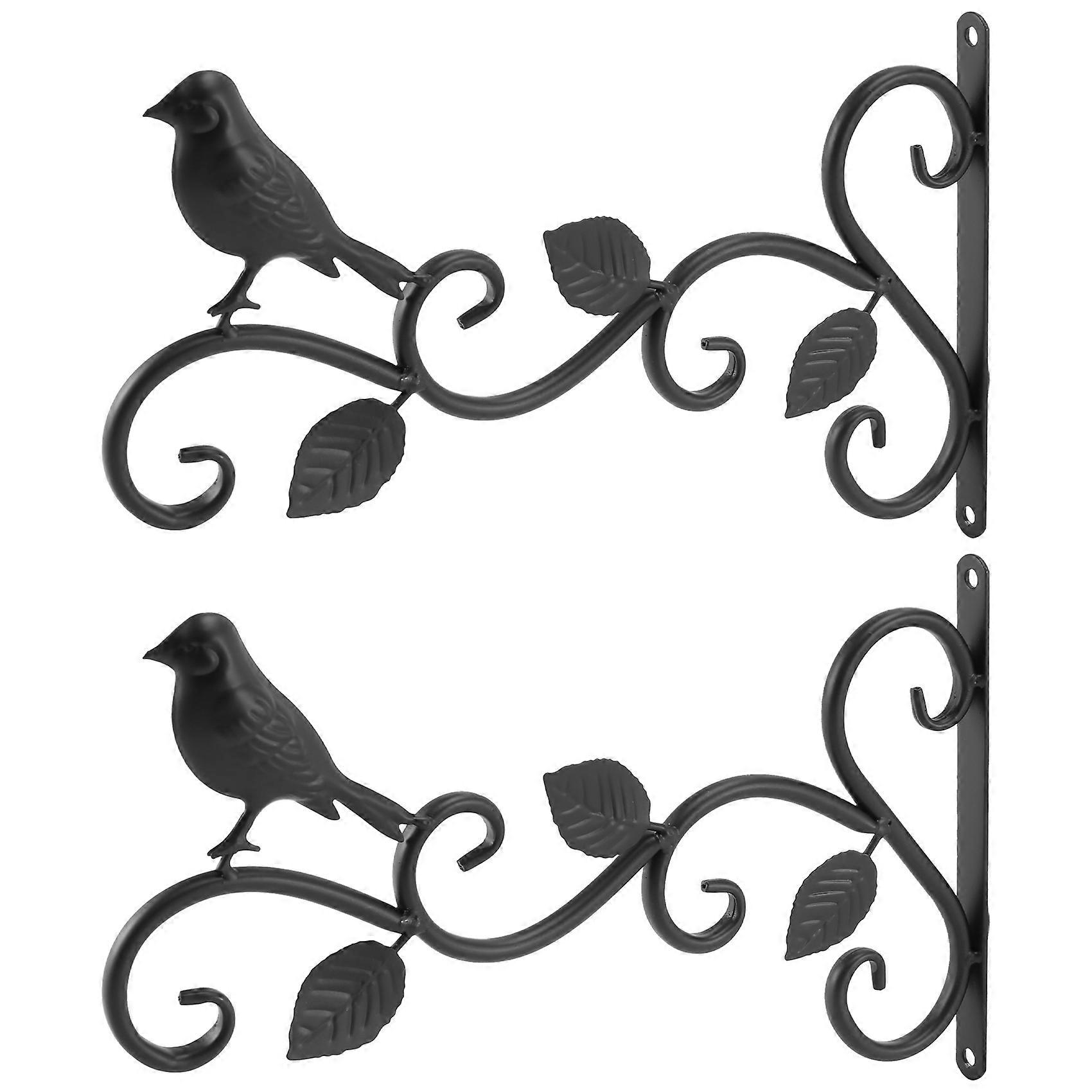 Wall Hook Hanging Plant Bracket 2 Pack 11.8Inch Iron Hook Hanger